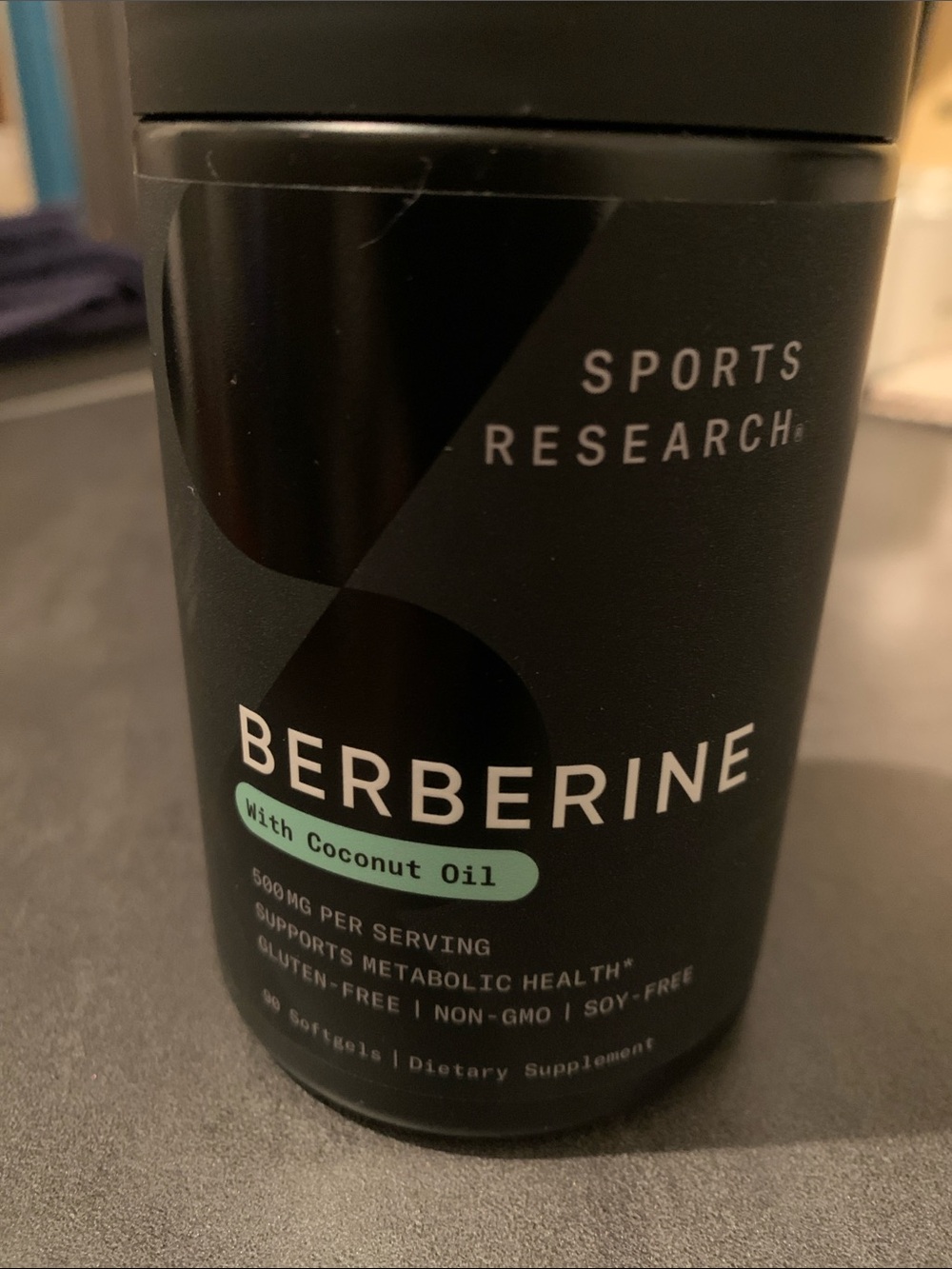 Berberine with Coconut Oil - Black